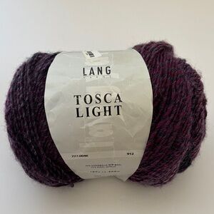 Lang Yarns Tosca Light Made In Italy Wool Acrylic Berry Purple‎ (1) Skein